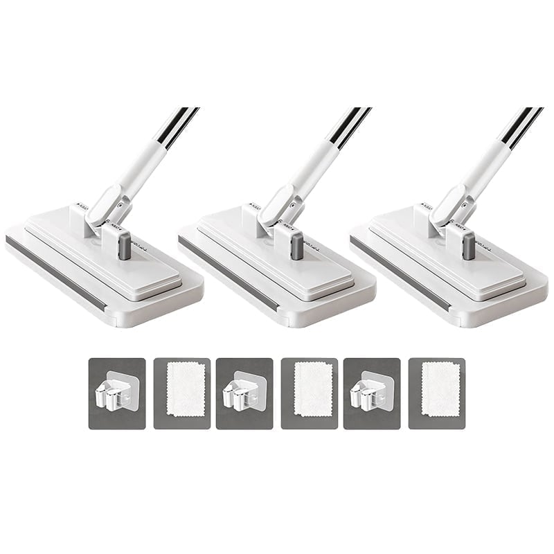 95cm (Upgraded) – One-Click Cloth Change + Mop Clip + 2 Absorbent Velvet Cloths (3-Pack)