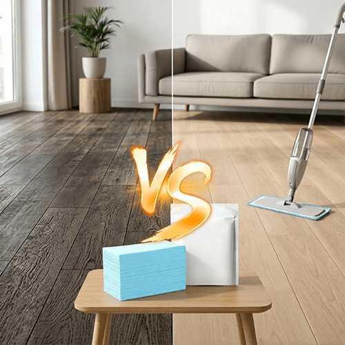 floor tablets residue
